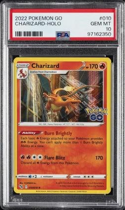 2022 POKEMON GO #010 CHARIZARD-HOLO PSA 10 (1 of 2)