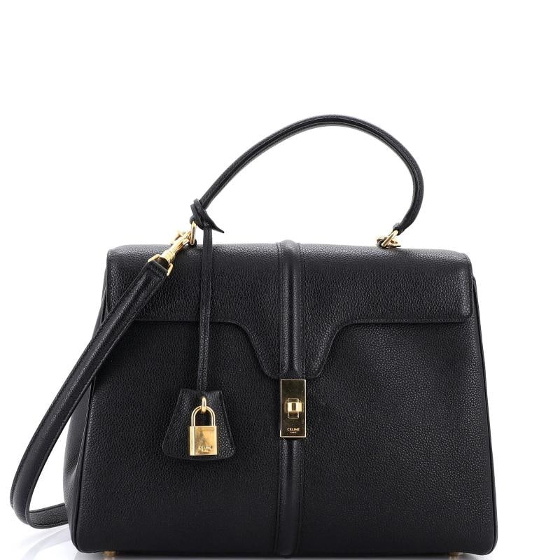 Celine 16 Top Handle Bag Grained Calfskin Medium (1 of 5)