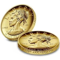 2017-W 1 oz High Relief 225th Anniversary American Liberty Gold Coin - 4
