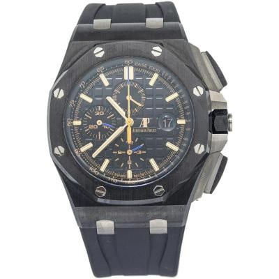 Audemars Piguet Royal Oak Offshore 26405CE 2017 B&P Ceramic Black Dial Auto 44mm: Case Size 44mm Wrist Fit 8.75 inches Box Yes Papers Yes Condition Ã¢â‚¬â€ Excellent Full Specifications Brand Audemars Piguet Model Royal Oak Offshore