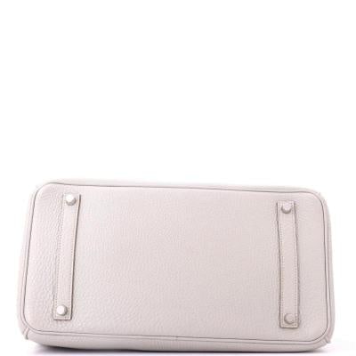 Hermes Birkin Handbag Grey Togo with Palladium Hardware 35 - 5