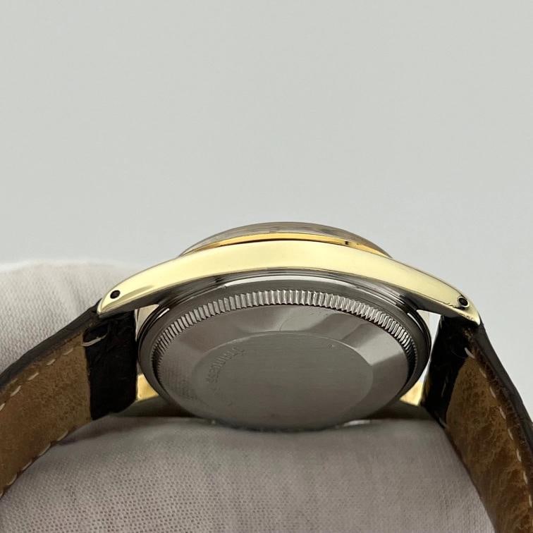 Rolex Oyster Perpetual Date 1550 34mm Champagne Dial 14k Gold Stainless Steel - 5