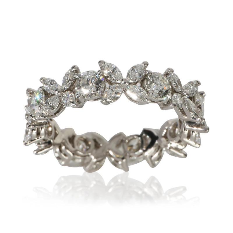 Tiffany & Co. Platinum Diamond Victoria Ring - 3