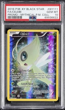 2016 POKEMON XY BLACK STAR PROMO MYTHICAL POKEMON COLL FULL ART/CELEBI PSA 10 (1 of 2)
