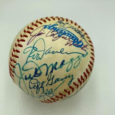Mickey Mantle Joe DiMaggio Roger Maris Ted Williams Signed Baseball Beckett COA - 3
