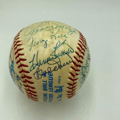 Mickey Mantle Joe DiMaggio Roger Maris Ted Williams Signed Baseball Beckett COA - 6