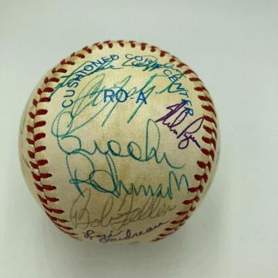 Mickey Mantle Joe DiMaggio Roger Maris Ted Williams Signed Baseball Beckett COA - 7