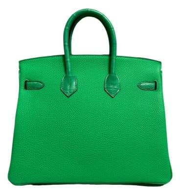 Hermes Birkin 25 Touch Vert Comics Green Togo and Alligator Palladium New 2023 - 4