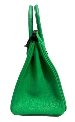 Hermes Birkin 25 Touch Vert Comics Green Togo and Alligator Palladium New 2023 - 7