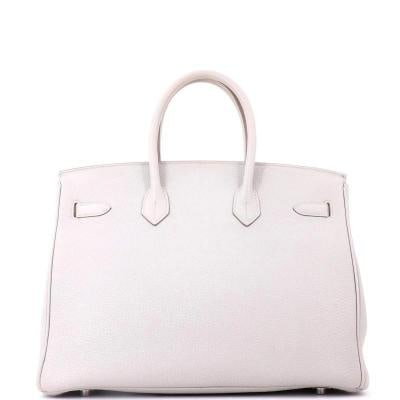 Hermes Birkin Handbag Grey Togo with Palladium Hardware 35 - 4