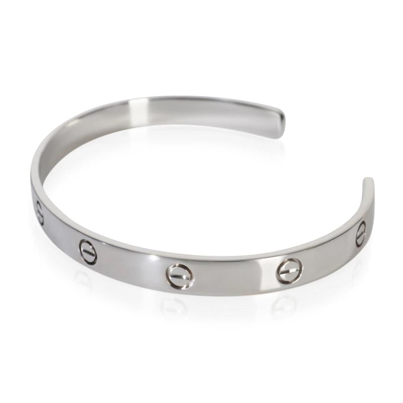 Cartier White Gold Love Cuff Bracelet - 2