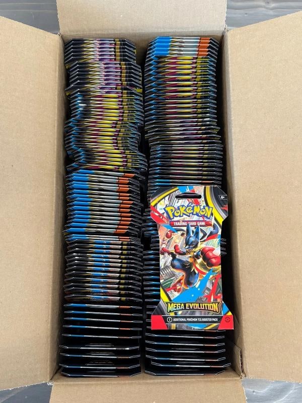 Pokemon Mega Evolutions ME01 Sleeved Factory Sealed Case (144 PACKS) BRAND NEW! (1 of 1)
