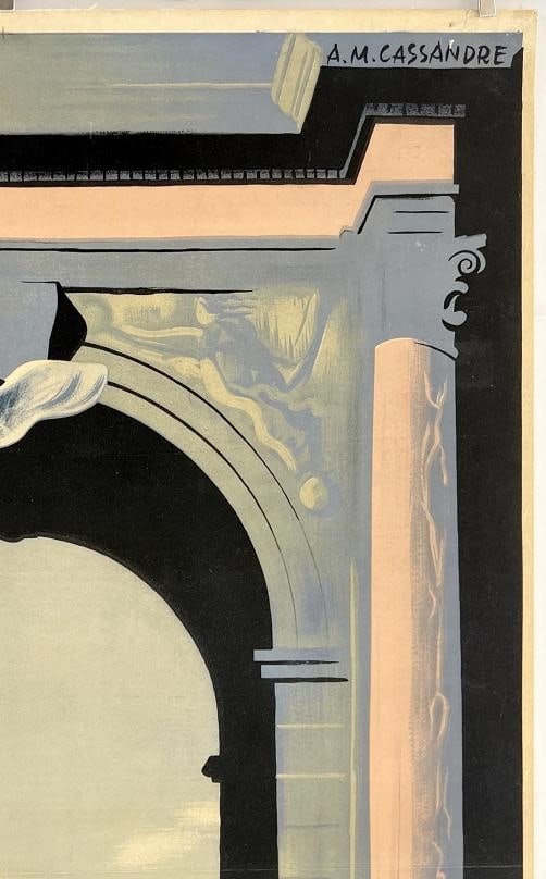 Original Vintage Poster PARIS French Art Deco Travel Tourism CASSANDRE France OL - 3