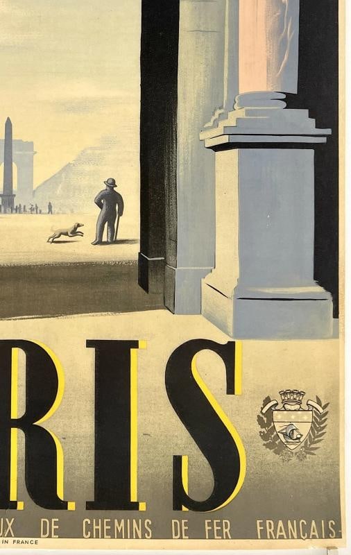 Original Vintage Poster PARIS French Art Deco Travel Tourism CASSANDRE France OL - 5