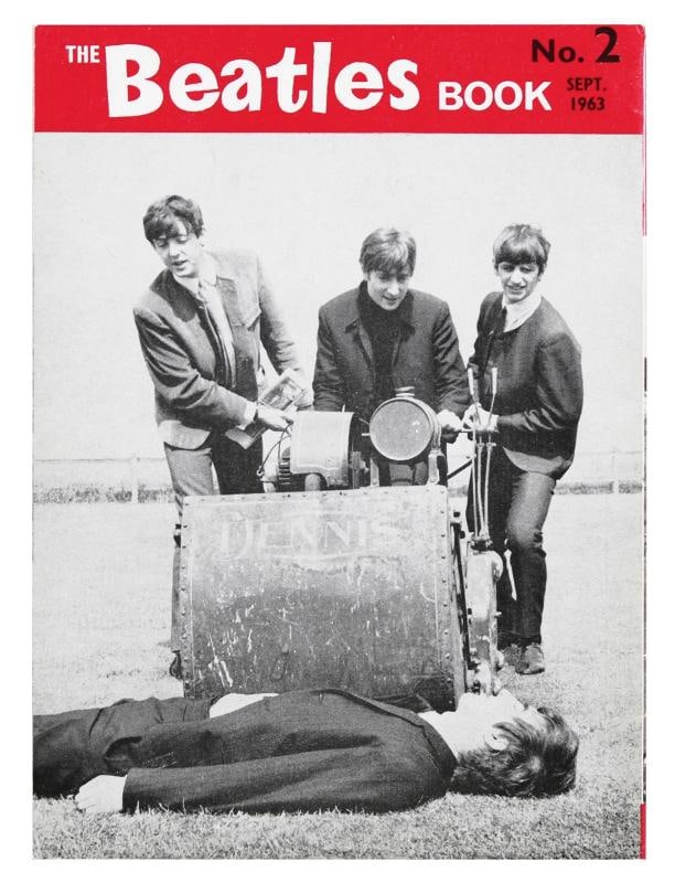 THE BEATLES: Lennon, Harrison, Starr, McCartney Signed Magazine JSA - 3