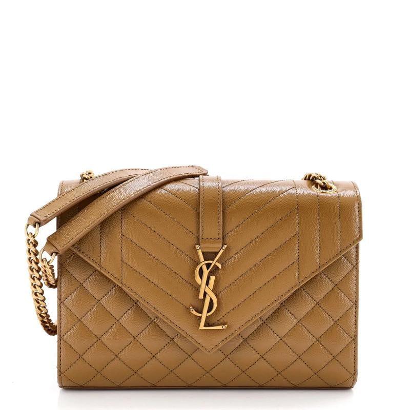 Saint Laurent Classic Monogram Envelope Satchel Mixed Matelasse Leather Medium (1 of 5)