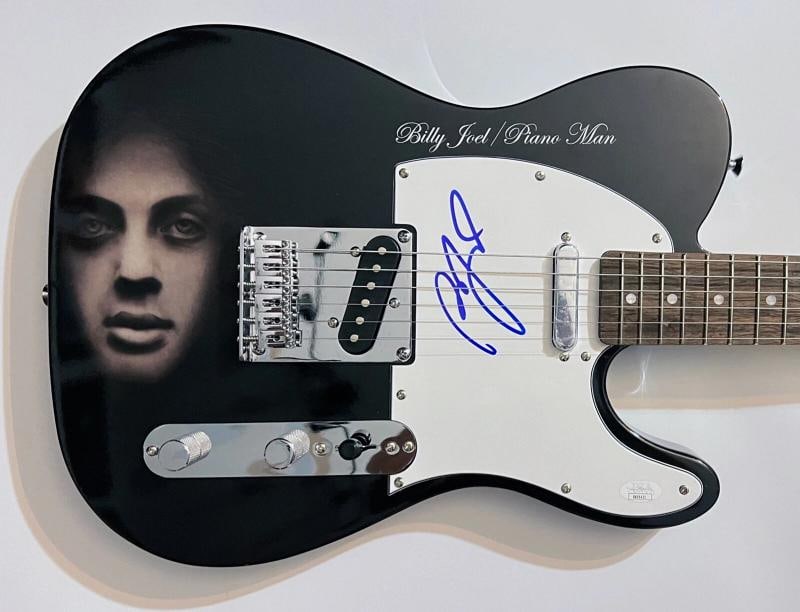 Billy Joel Signed Telecaster Fender Squire Guitar (JSA COA): Industry: Music,Autograph Authentication: James Spence (JSA),Object Type: Guitar & Guitar Pick,Original/Reproduction: Original,Country of Origin: United States 