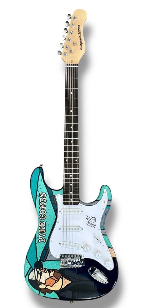LUKE COMBS Signed Custom Guitar (JSA LOA) - 2