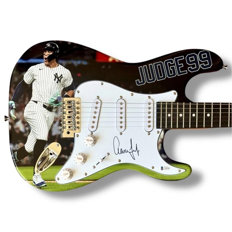 Aaron Judge Signed Custom Guitar (Beckett COA) (1 of 3)