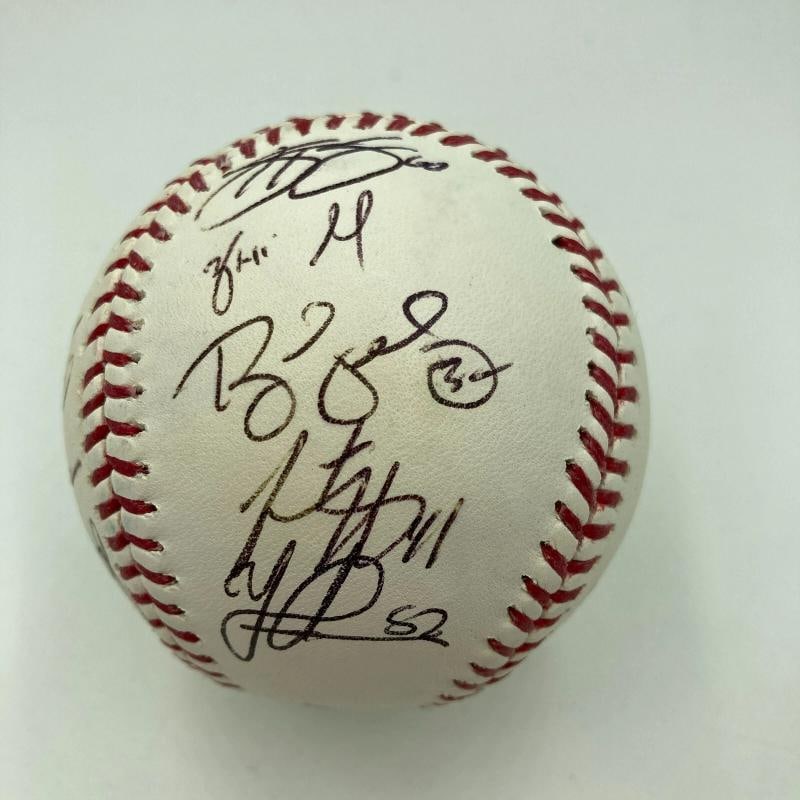 2014 San Francisco Giants World Series Champs Team Signed W.S. Baseball JSA COA - 6