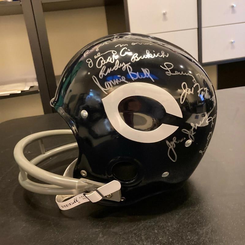 1963 Chicago Bears Super Bowl Champs Team Signed Full Size Helmet With JSA COA - 5