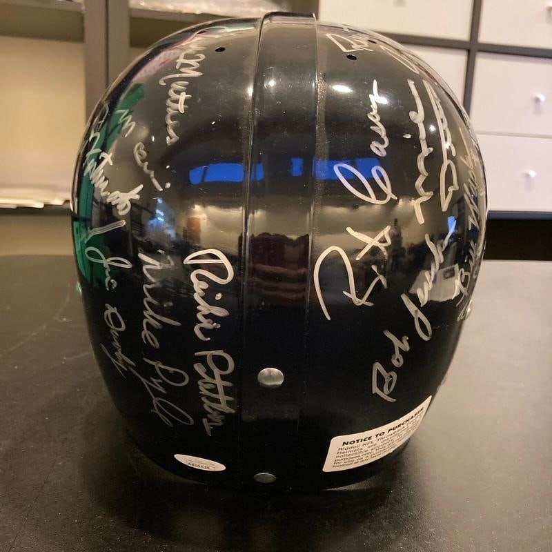 1963 Chicago Bears Super Bowl Champs Team Signed Full Size Helmet With JSA COA - 8