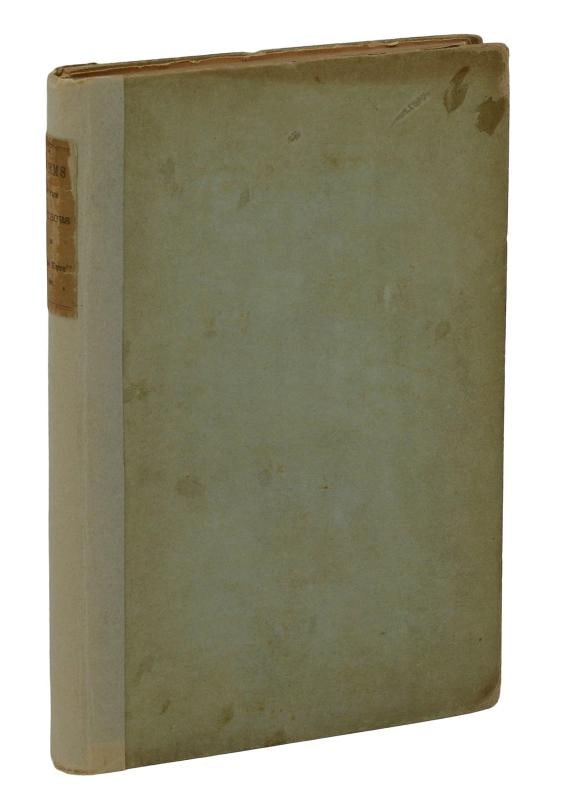 Poems by Currer Ellis & Acton Bell CHARLOTTE BRONTE Emily 1848 First Edition 1st: Philadelphia: Lea and Blanchard, 1948. First American edition, first printing. Bound in publisher's original pale green paper covered boards, rebacked with a new spine preserving the original title la