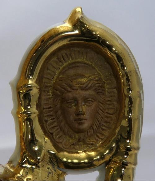 c1830s Fantastic Pair Paris Porcelain Gilt Hand Painted Grecian Urns - 6