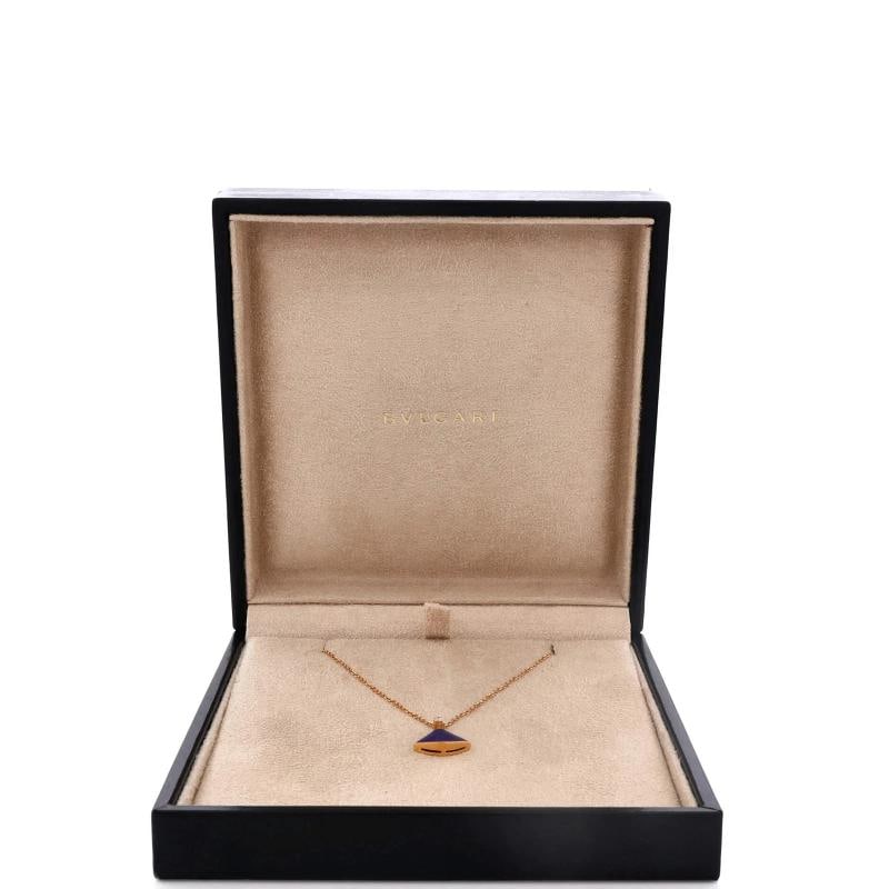 Bvlgari Divas' Dream Pendant Necklace 18K Rose Gold with Lapis Lazuli - 2
