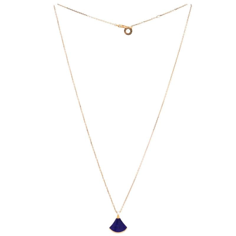Bvlgari Divas' Dream Pendant Necklace 18K Rose Gold with Lapis Lazuli - 3