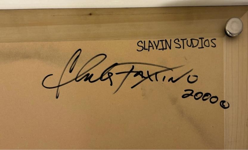 RARE~ CHARLES FAZZINO CHESS BOARD~SIGNED~(26" x 26") - 4