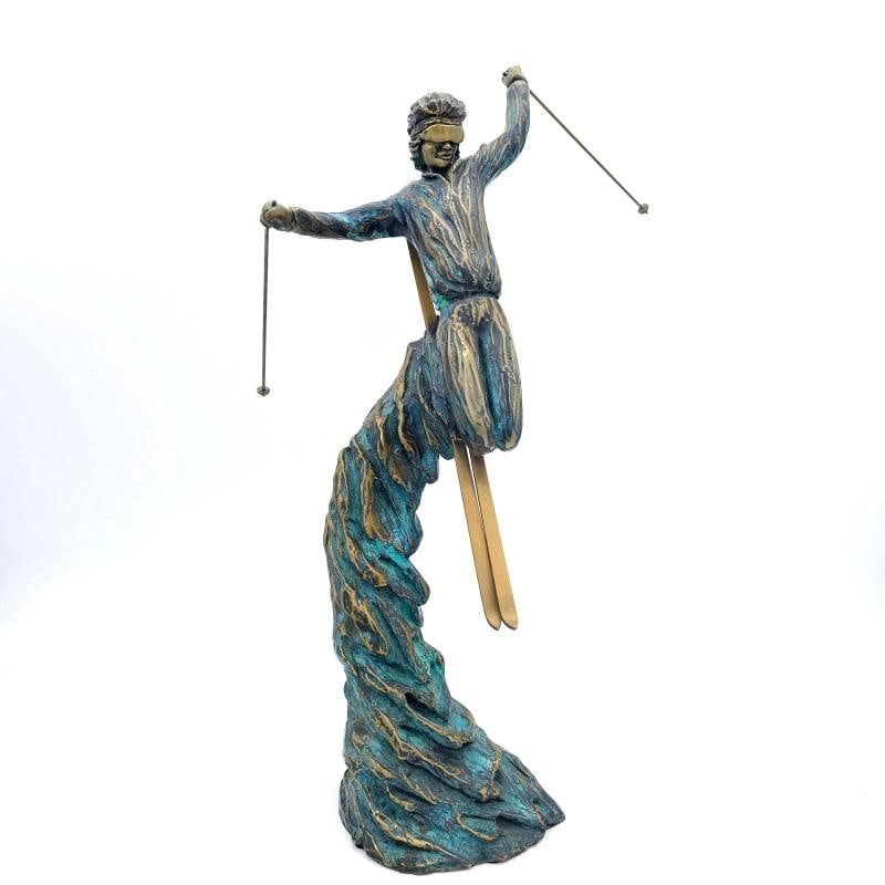 Tom Bennett Signed Vintage Bronze Art Sculpture~ Edition Of /150~(20"H x 14"W x 8"D): Approximate Measurements: Height: 20" Width: 14" Depth: 8" Base: 6" Weight: 13lb 10oz . Condition: Used,Country of Origin: United States,Artist: Tom Bennett,Signed By: Tom Bennett,Size: Medium (up to