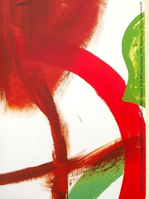 JEAN MICHEL BASQUIAT & ANDY WARHOL LITHOGRAPH PRINT EXBTN POSTER "OLYMPICS" 1984~(23" W X 33" H) - 9