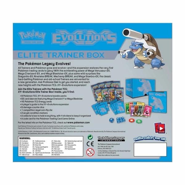 2 Pokemon TCG XY Evolutions Elite Trainer Box Set Charizard & Blastoise Sealed - 7