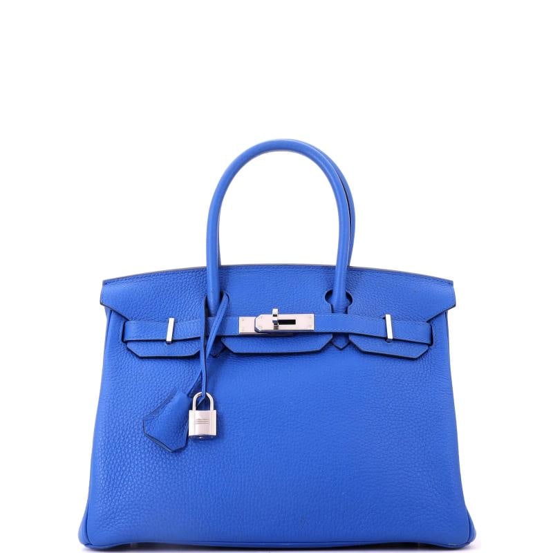 Hermes Birkin Handbag Verso Clemence with Palladium Hardware 30 (1 of 8)