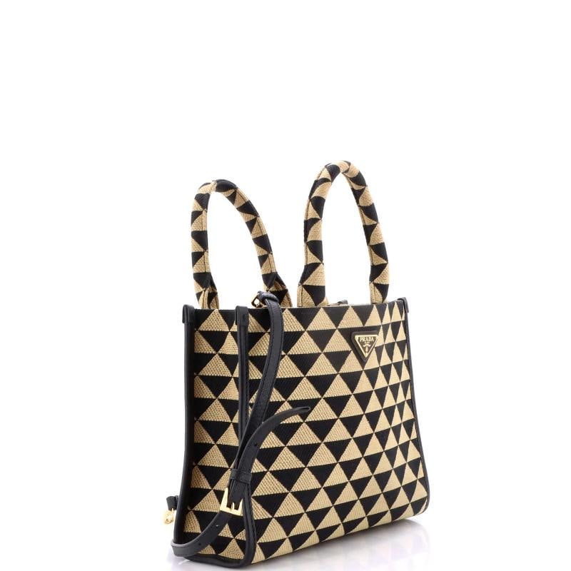 Prada Symbole Shopper Tote Jacquard Small - 2