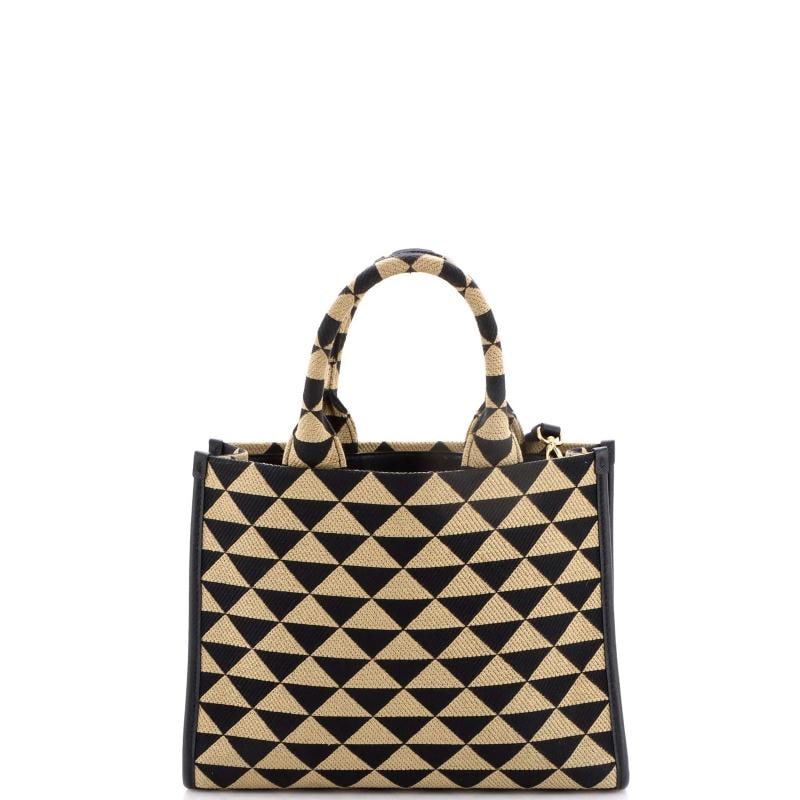 Prada Symbole Shopper Tote Jacquard Small - 3