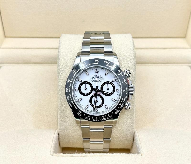 2023 Rolex Daytona Panda 116500LN White Dial Ceramic Bezel Steel Box Papers - 2