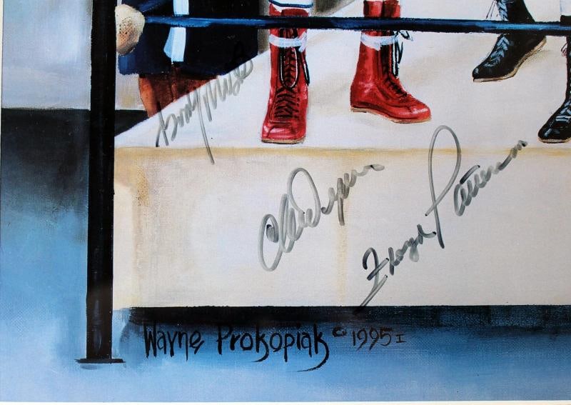 Legends Of The Ring (10 Boxers) Signed 20X33 Litho Muhammad Ali PSA/DNA & JSA - 4