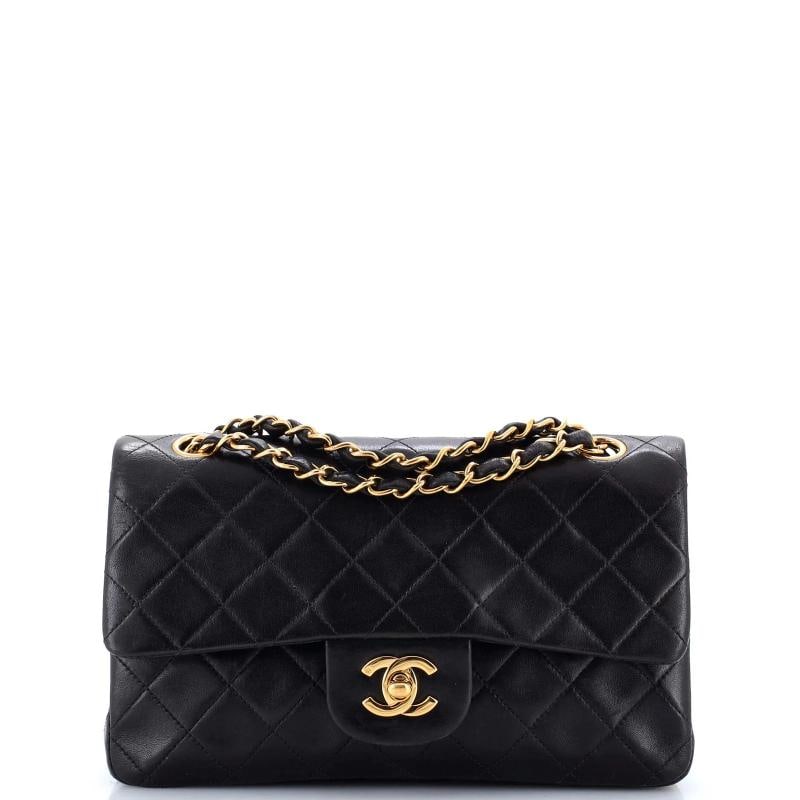 Chanel Vintage Classic Double Flap Bag Quilted Lambskin Small (1 of 7)