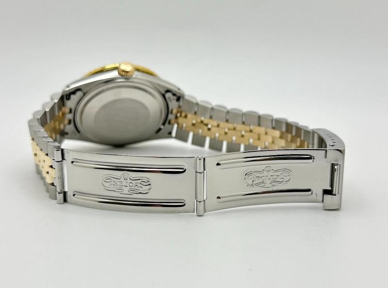 Rolex Datejust 1601 36mm Diamond Bezel Diamond Dial 18K Gold Stainless Steel - 4