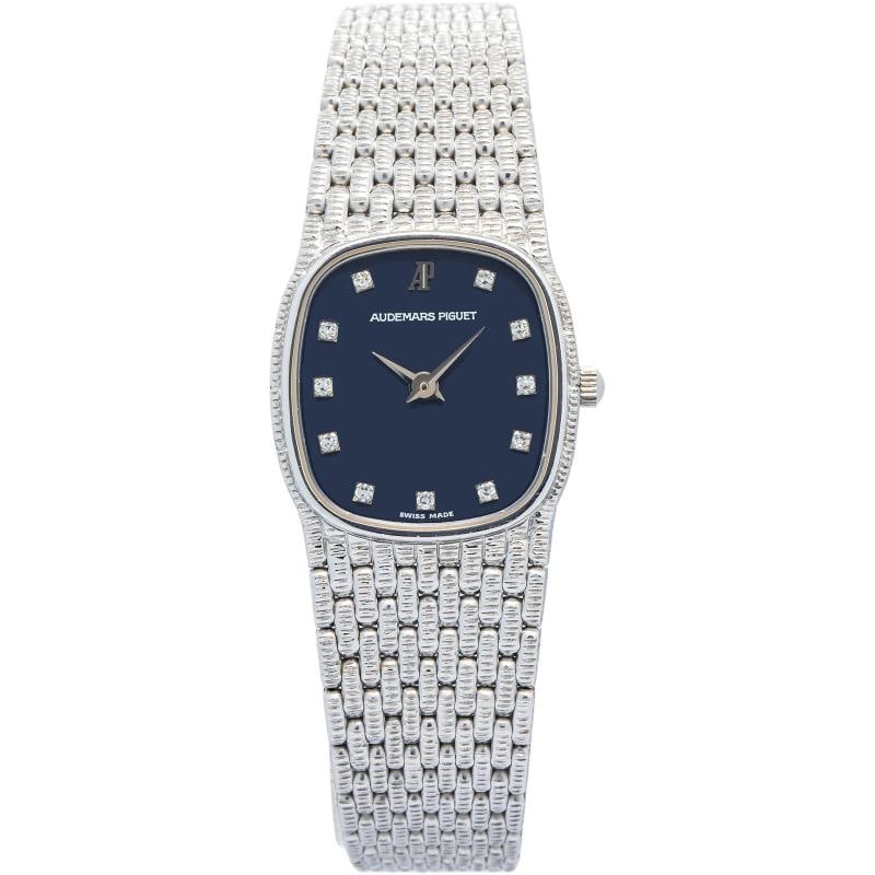 Audemars Piguet Mini Cobra MINT 18k Blue Factory Diamond Dial Manual Ladies 22mm (1 of 6)