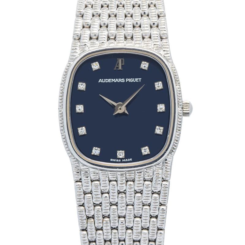 Audemars Piguet Mini Cobra MINT 18k Blue Factory Diamond Dial Manual Ladies 22mm - 2