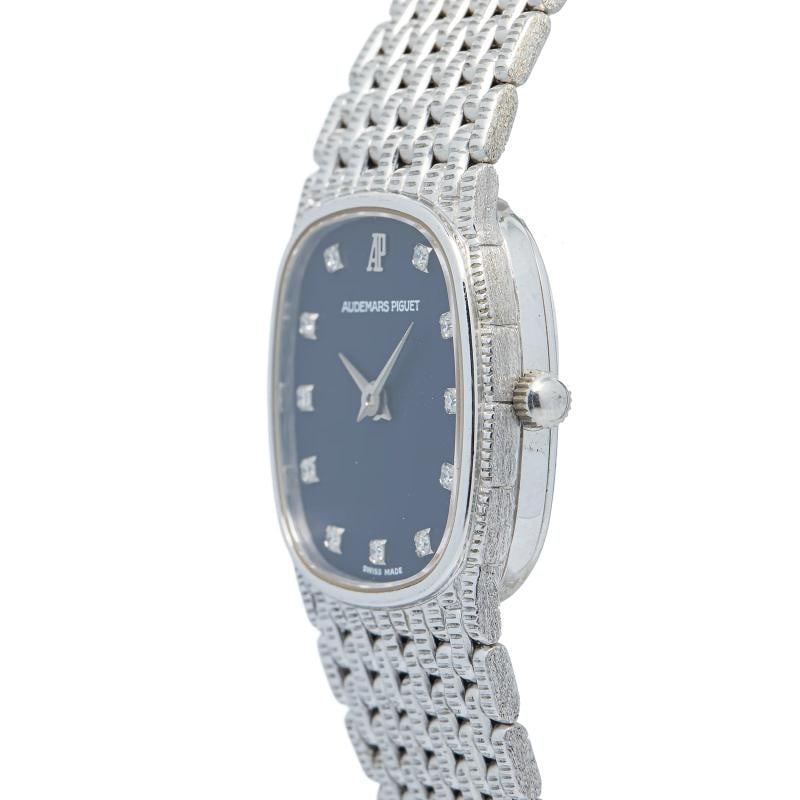 Audemars Piguet Mini Cobra MINT 18k Blue Factory Diamond Dial Manual Ladies 22mm - 3