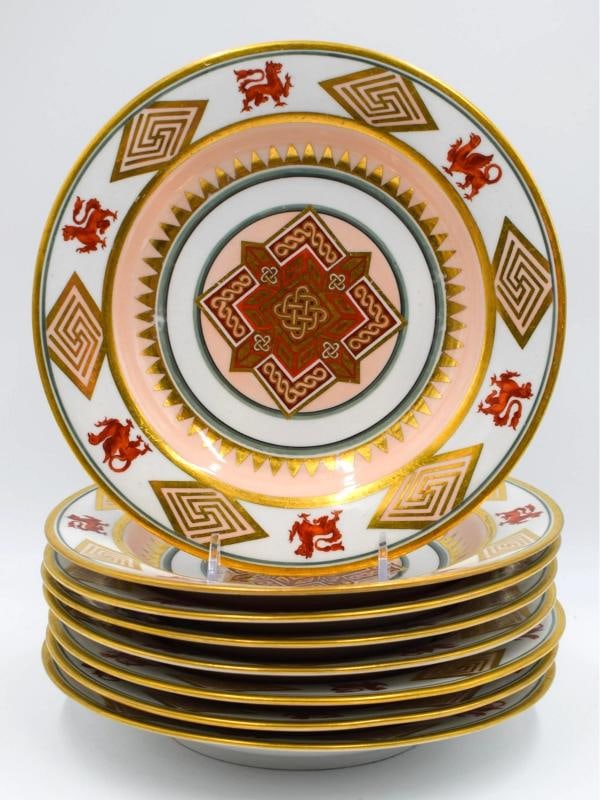 8 Antique Worcester - Barr Flight and Barr Hand Painted Shallow Bowls Circa 1810 (1 of 8)