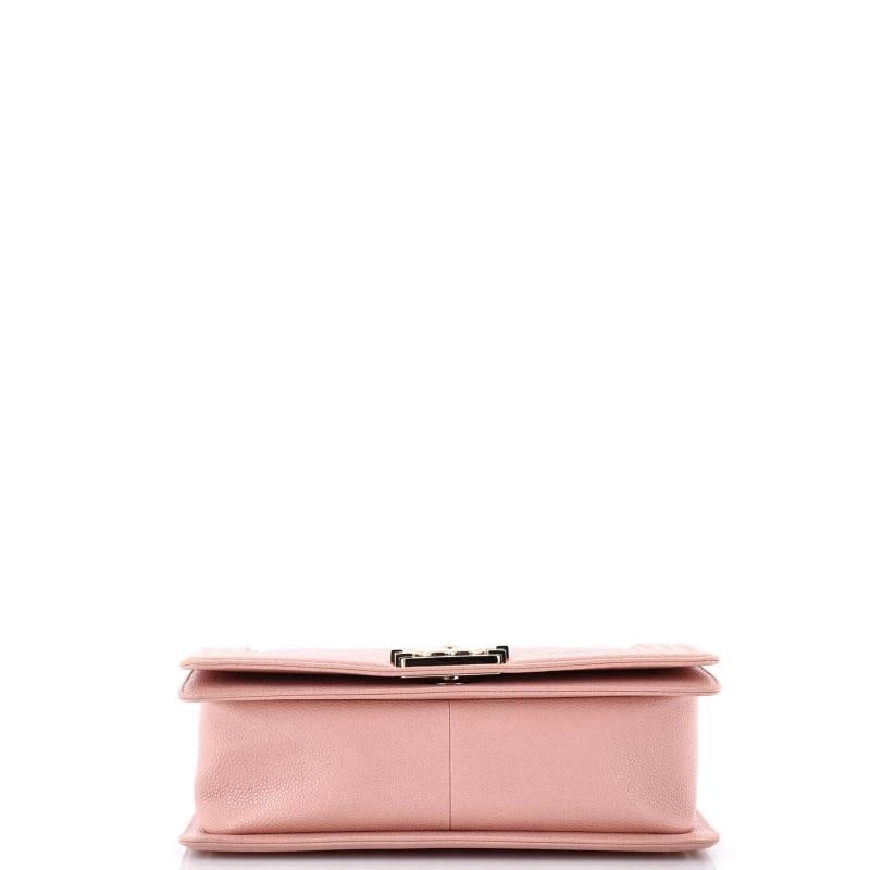 Chanel Boy Flap Bag Quilted Caviar Old Medium - 4