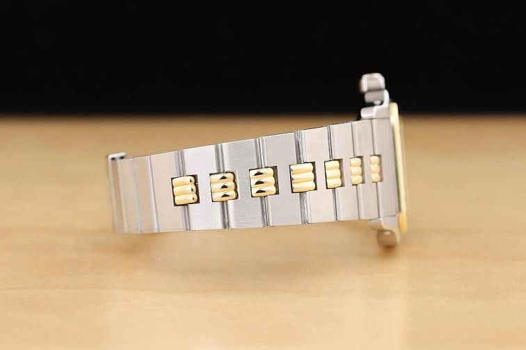 CARTIER SANTOS CARREE 2961 29MM WHITE ROMAN DIAL 18K YELLOW GOLD STEEL WATCH - 10