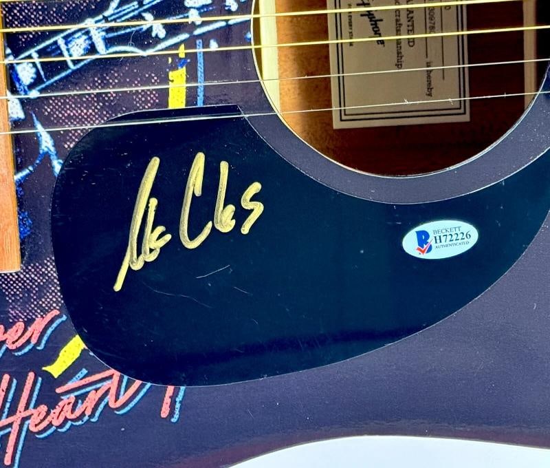LUKE COMBS Signed Autograph Graphic Epiphone Acoustic Guitar BAS COA - 2