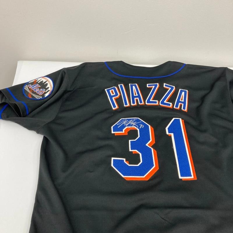 Mike Piazza Game Issued New York Mets Russell Jersey (1 of 8)