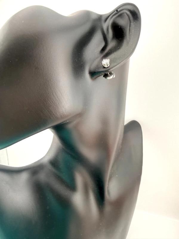 Tiffany & Co Platinum Round Diamond Stud Earrings 0.77 tcw F VVS2 Papers Box - 19